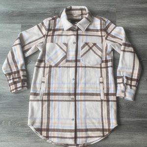 Hollister flannel shirt jacket